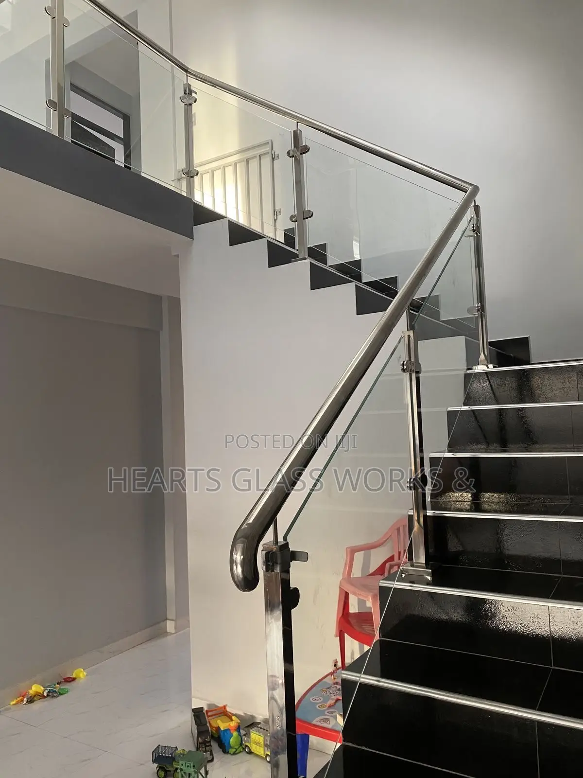 Sus 304 Stainless Steel Handrail Installation in Lagos.