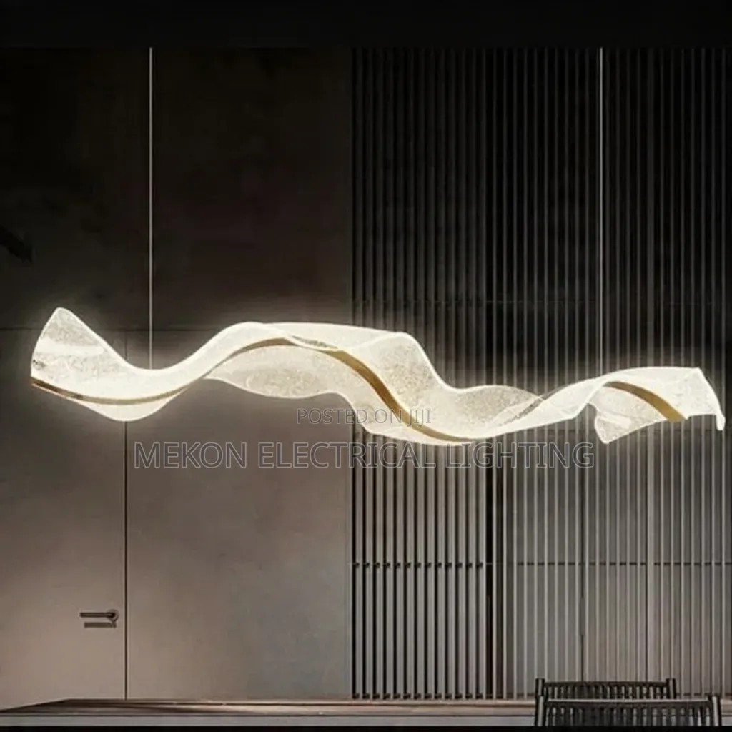 Sculptural Flowing Led Chandelier