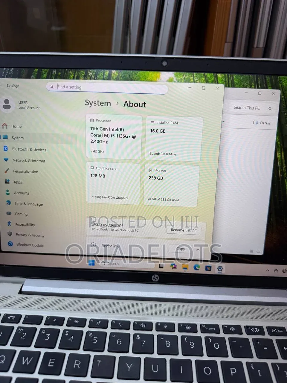 Laptop HP ProBook 440 G8 16GB Intel Core i5 SSD 256GB