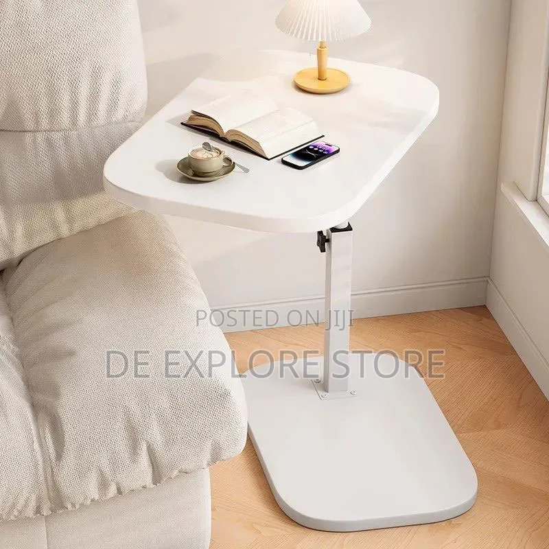 White Side Adjustable Table
