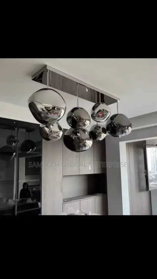Luxury Smoked Glass Bubble Pendant Chandelier