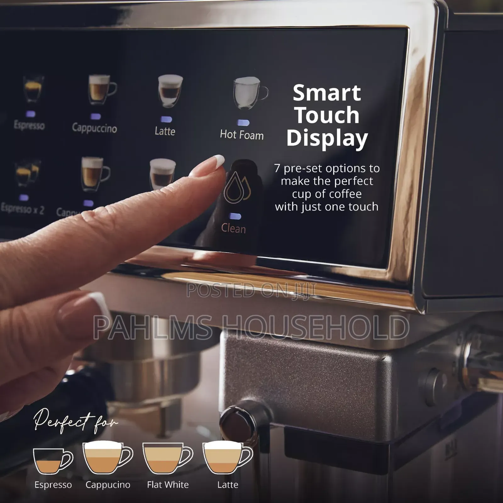 Swan Automatic One-Touch Digital Espresso Coffee Machine