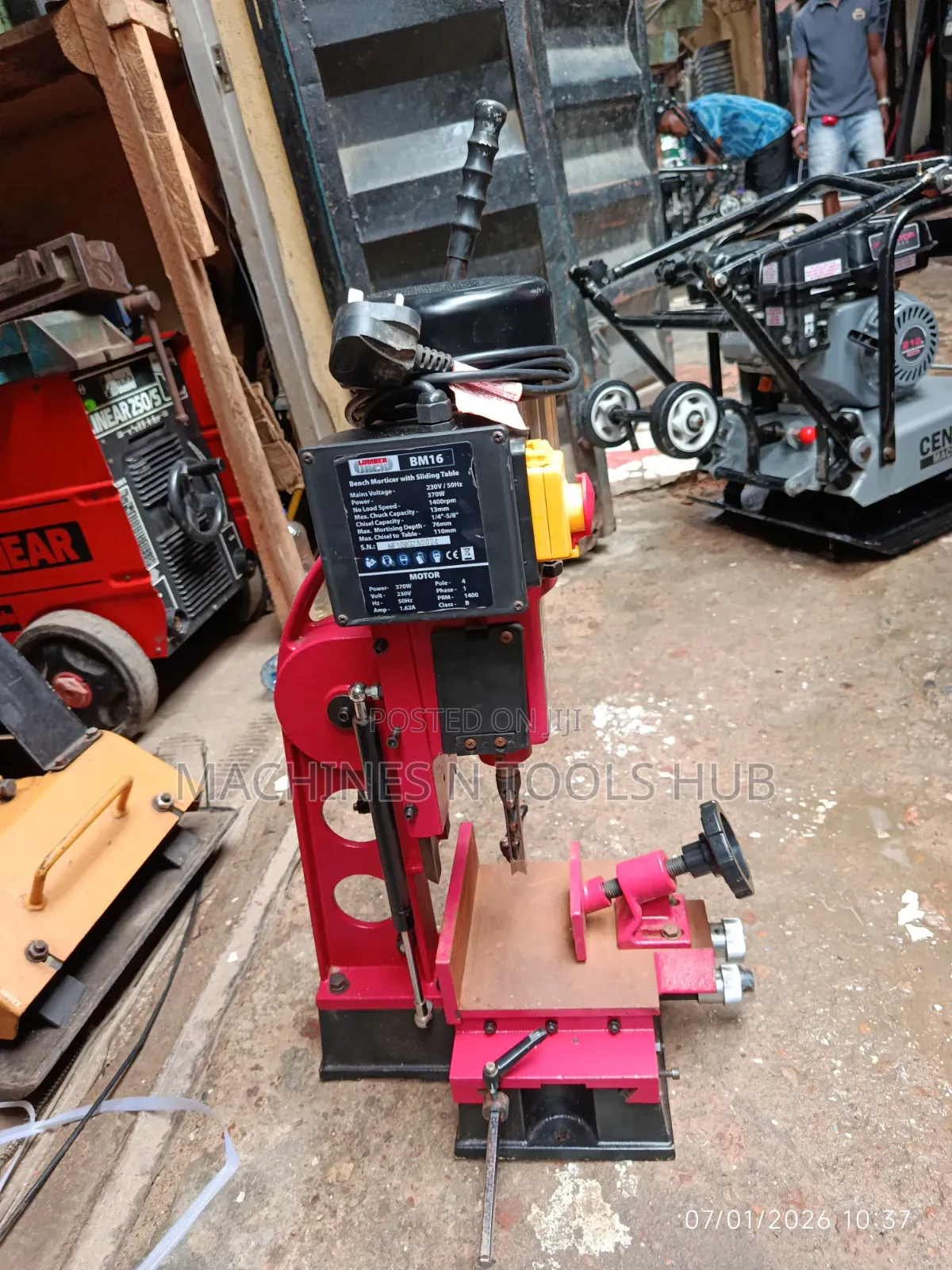 Lumberjack Stm16 370w 16mm Bench Morticer