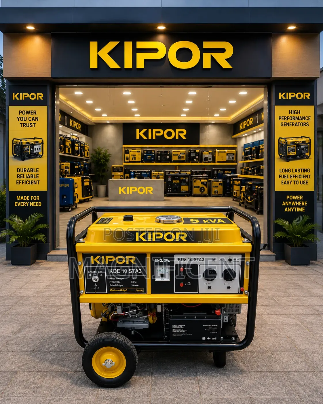 Kipor 10kva Generator (Kde 10 Sta3) – Powerful, Durable Fuel Efficie