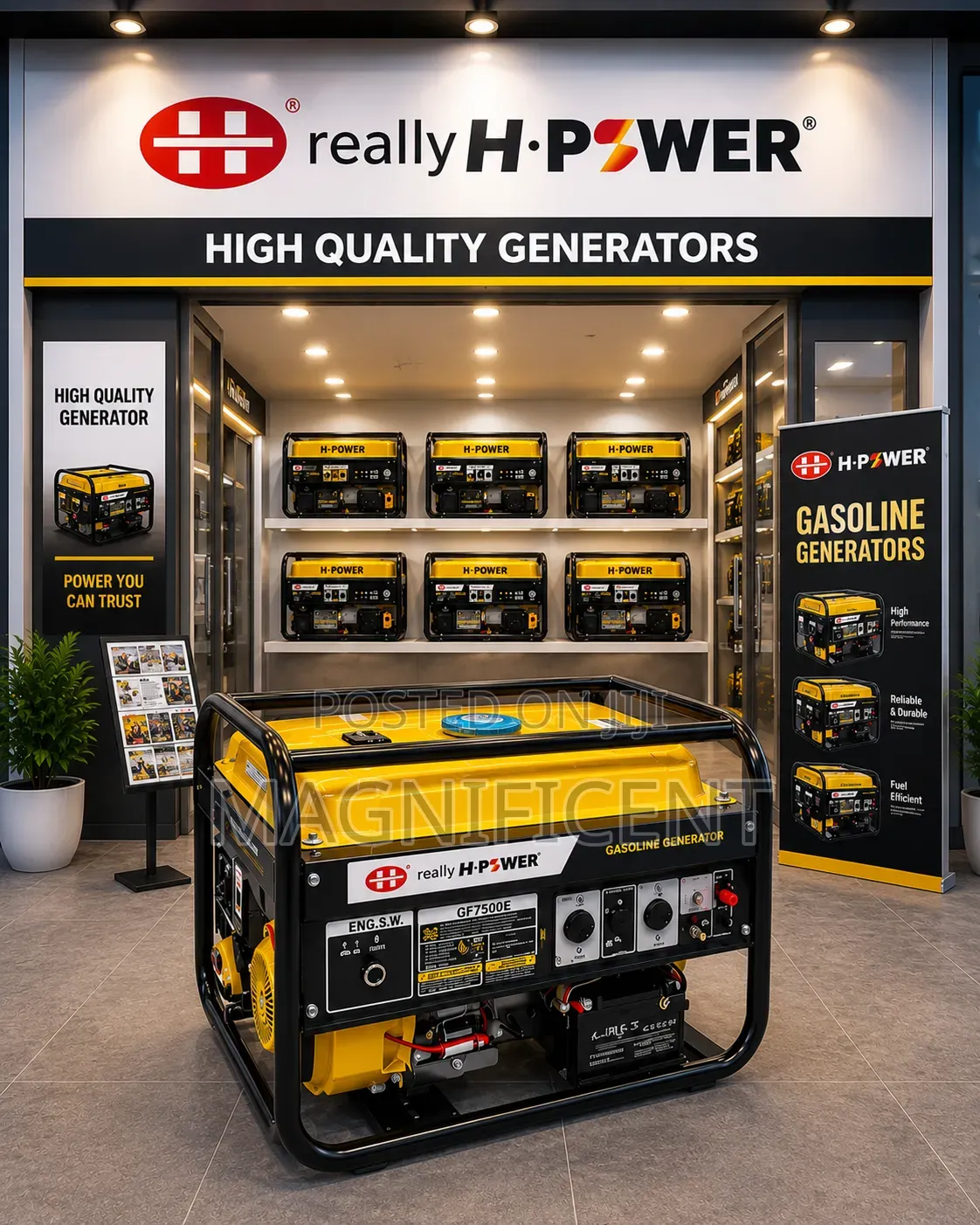 4kva H-Power Gasoline Generator High Quality, Durable Efficient Powe