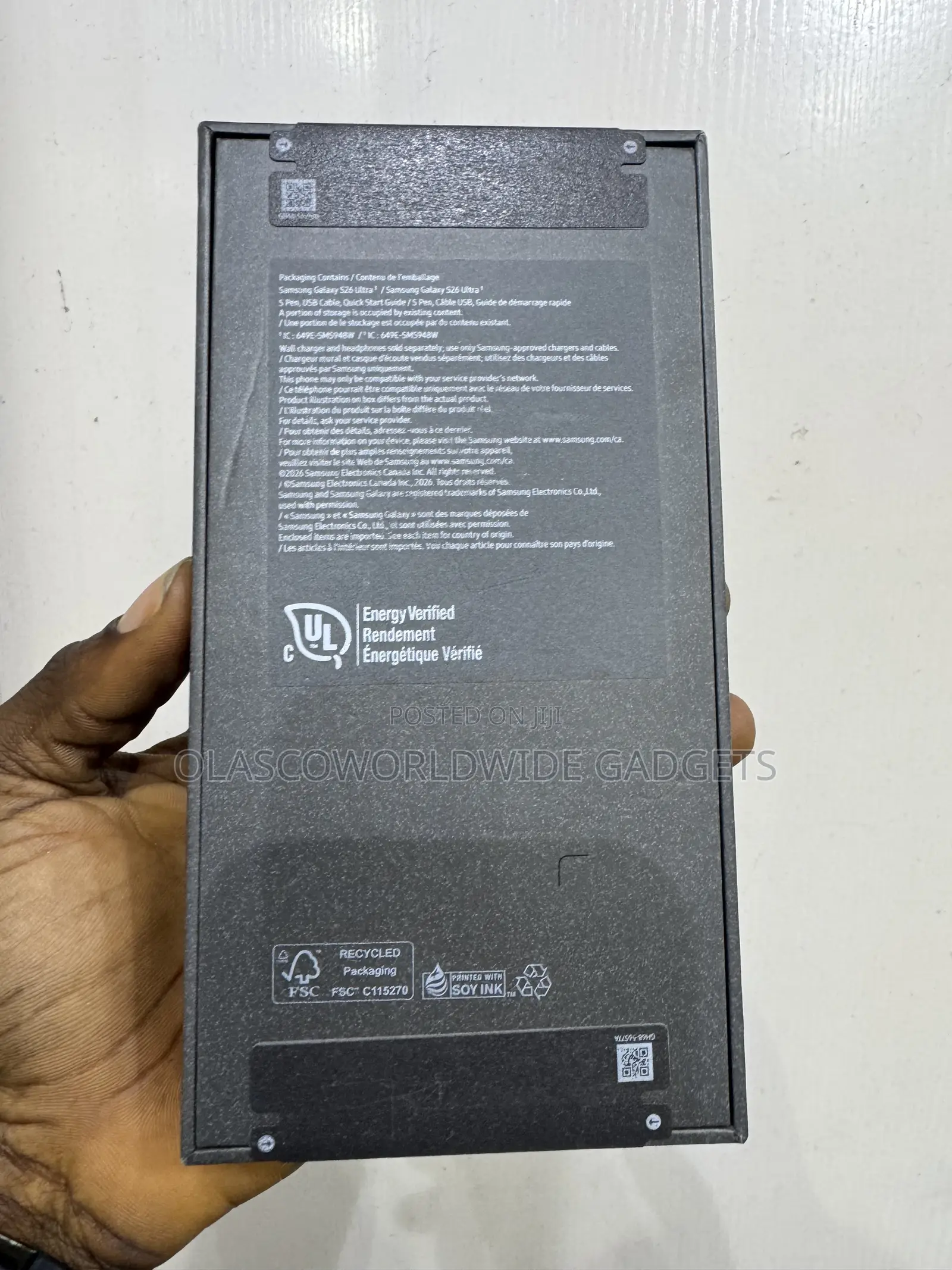 New Samsung Galaxy S26 Ultra 5G 256 GB Black