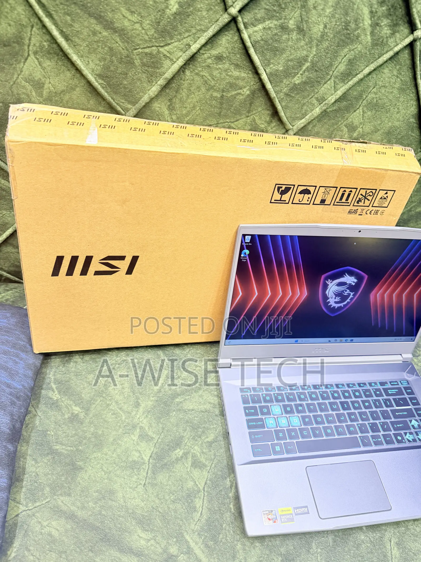 New Laptop MSI GF65 Thin 10UE 8GB AMD Ryzen 5 SSD 512GB