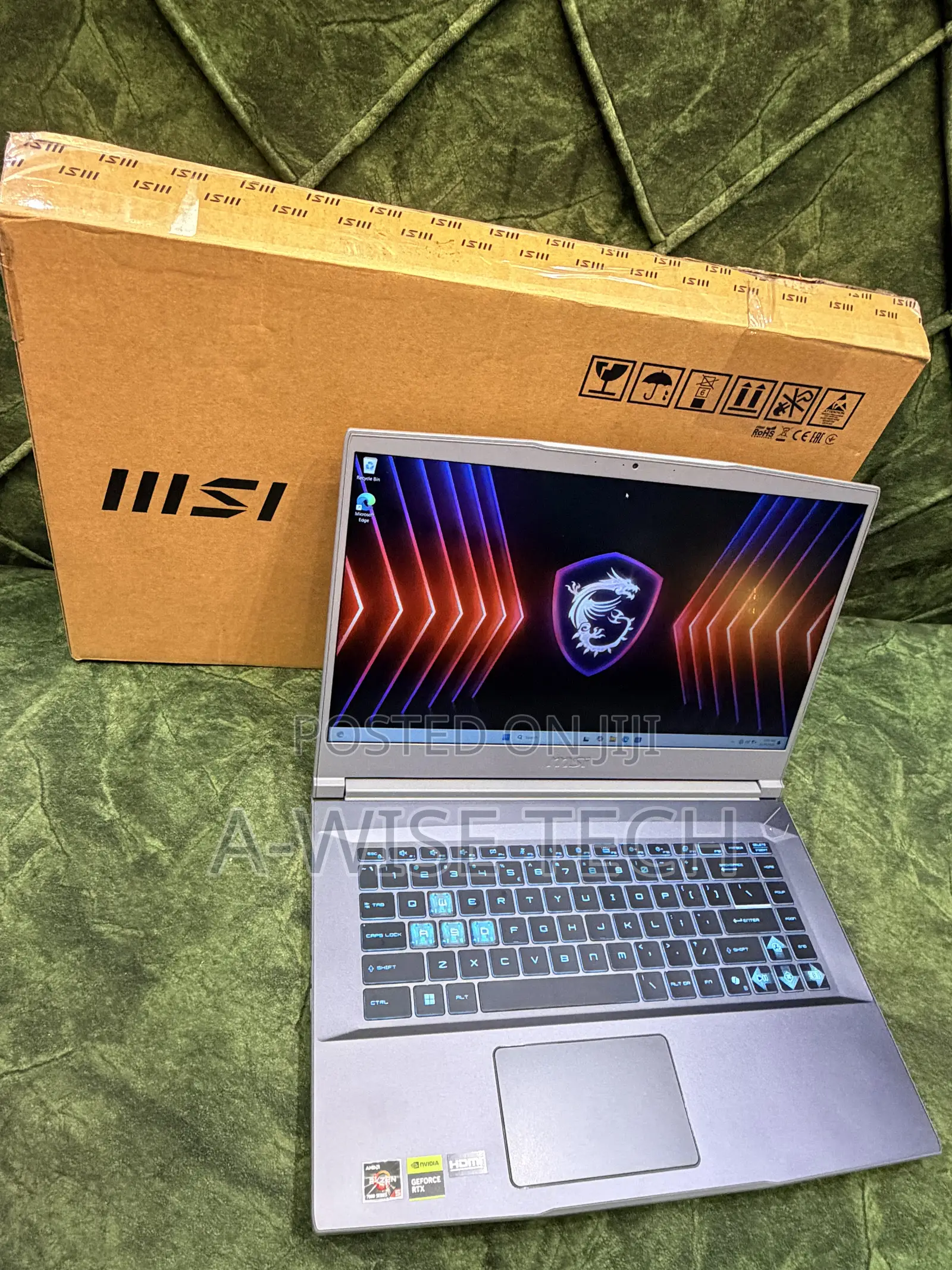 New Laptop MSI GF65 Thin 10UE 8GB AMD Ryzen 5 SSD 512GB