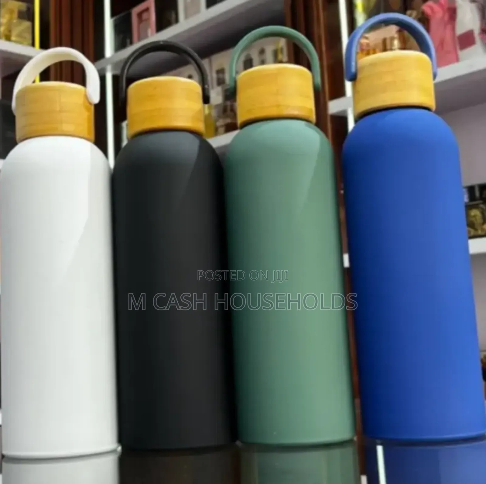 Quality Insulated Water Flask With Bamboo Cover