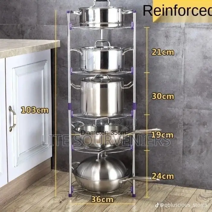 5 Tier Pot Rack
