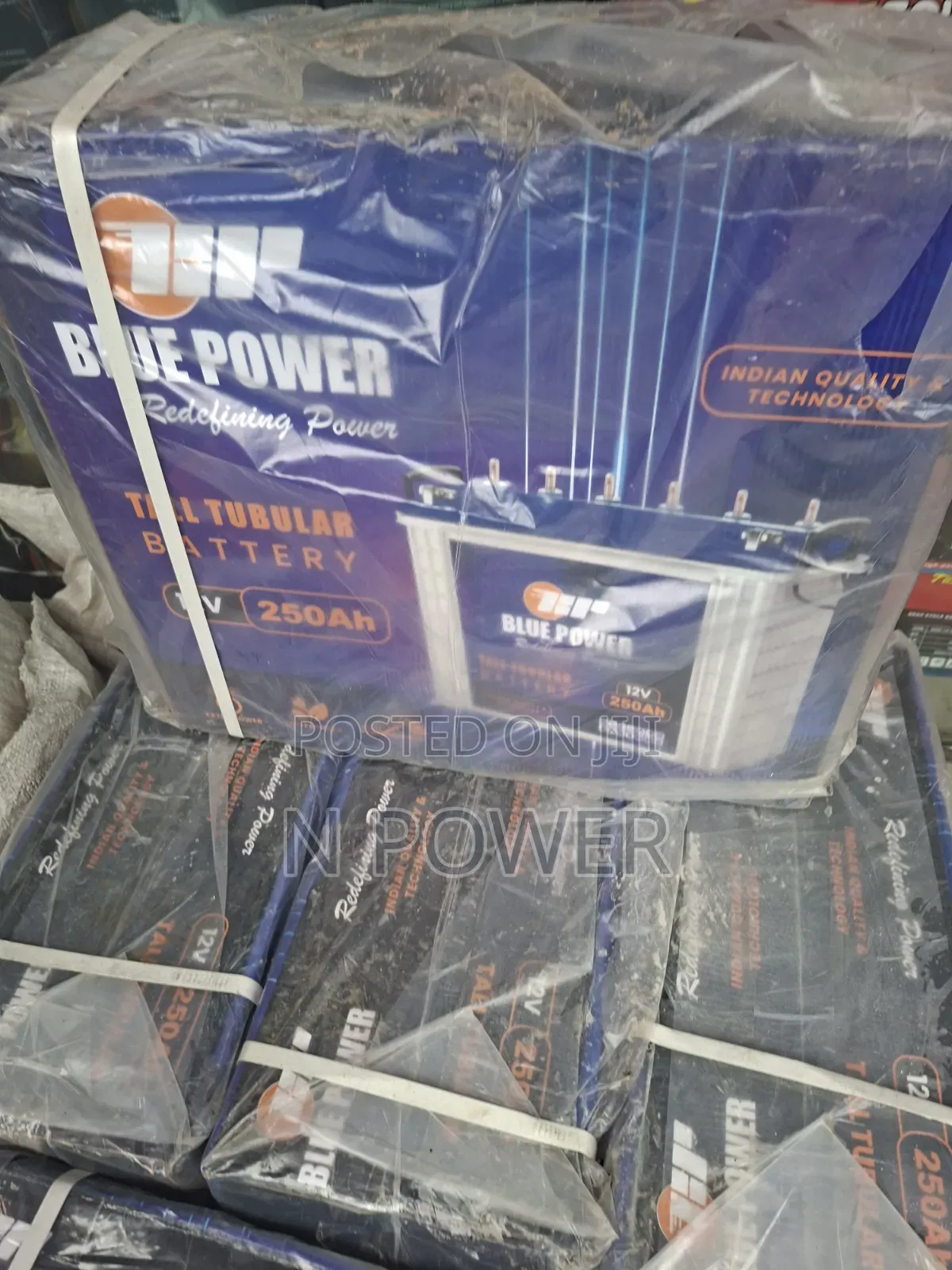 Blue Power 250ah Indian Tubular Battery 12v