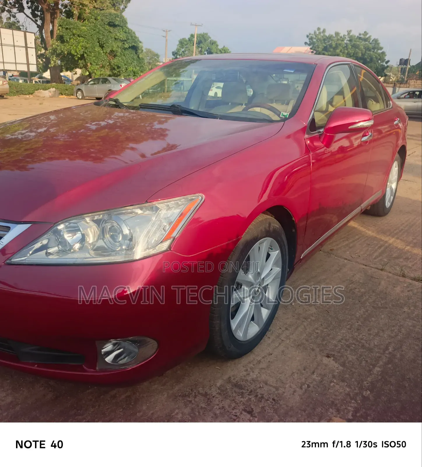 Lexus ES 350 2010 Red