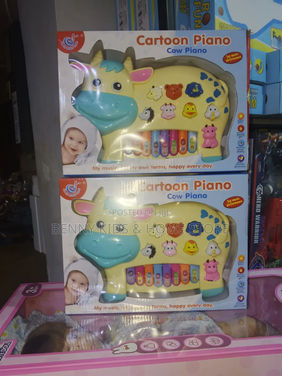 Cartoon Cow Piano