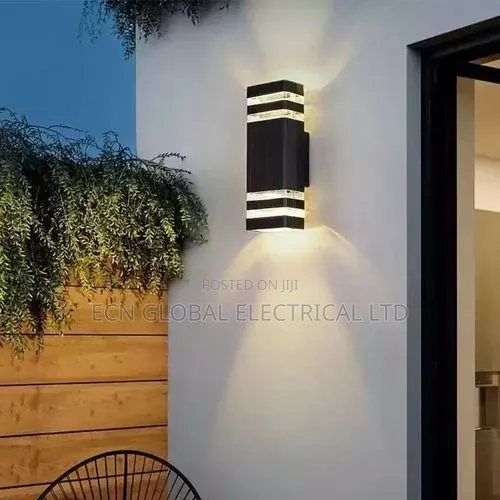Modern Up Down Outdoor Wall Light – Waterproof Black Led Sconce
