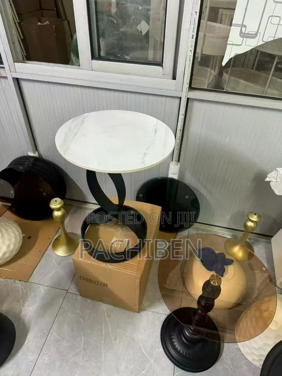Coffee Side Table Marble Top