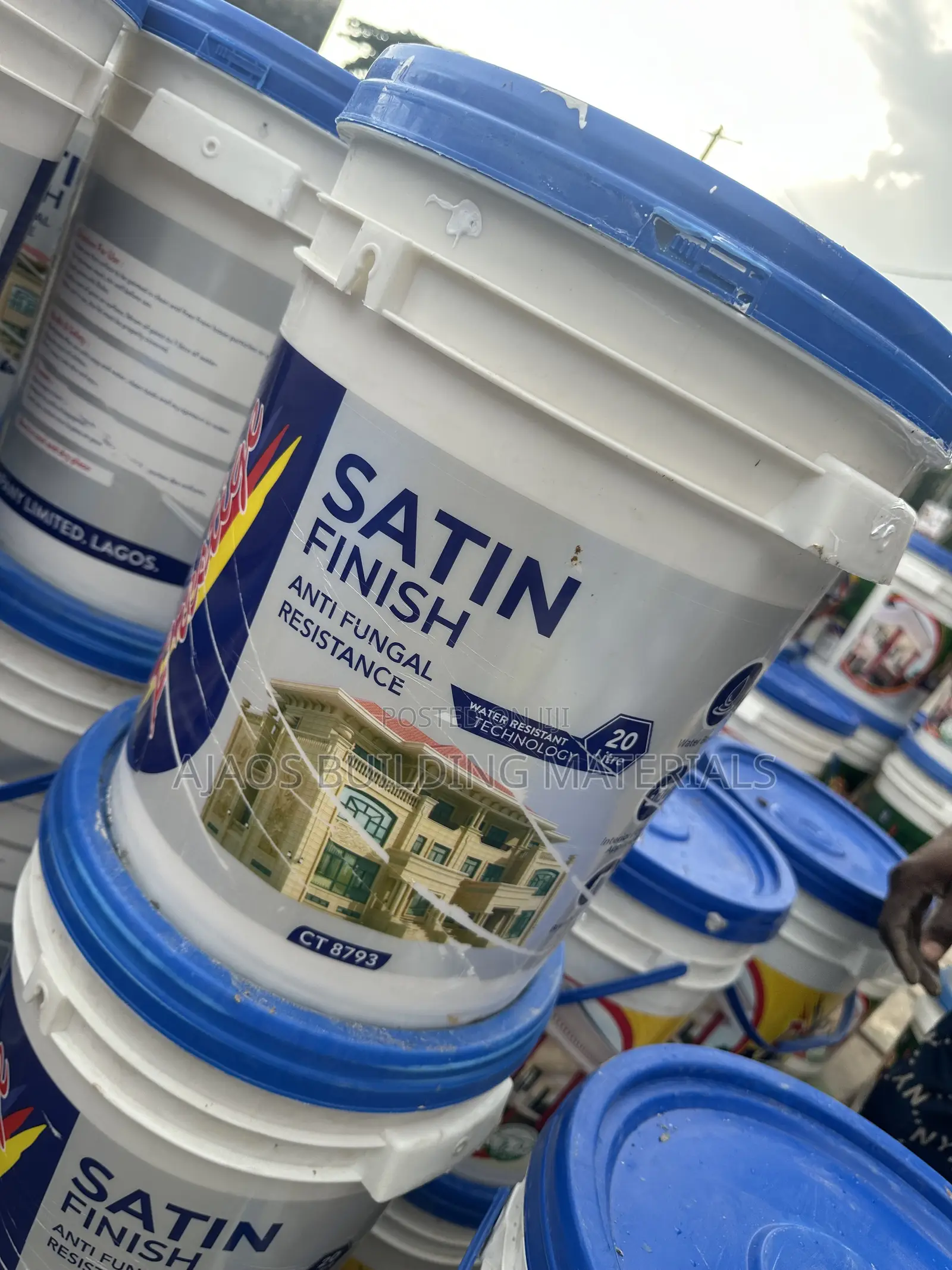 20l Satin Paint Water Resistant