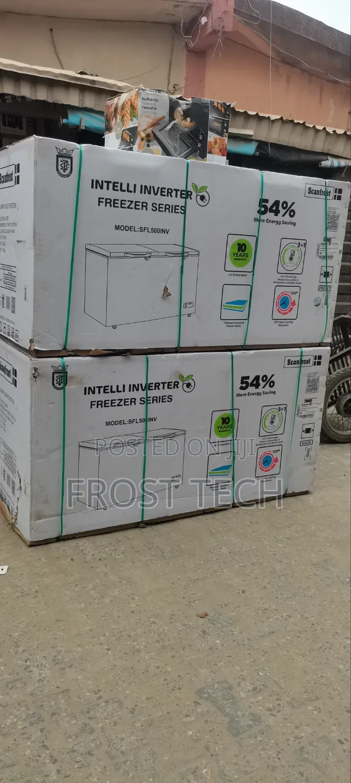 Scanfrost 400l Inverter Double Door Chest Freezer.