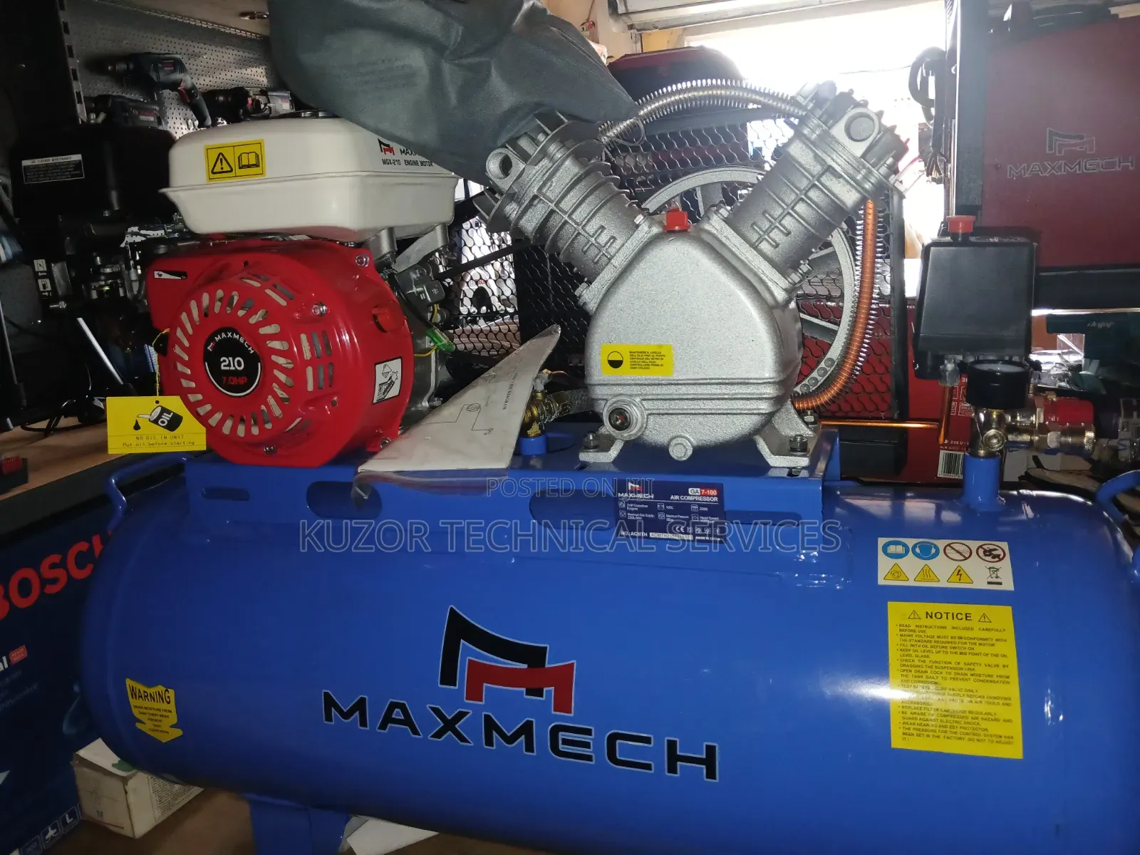 Maxmech 100l Engine Air Compressor
