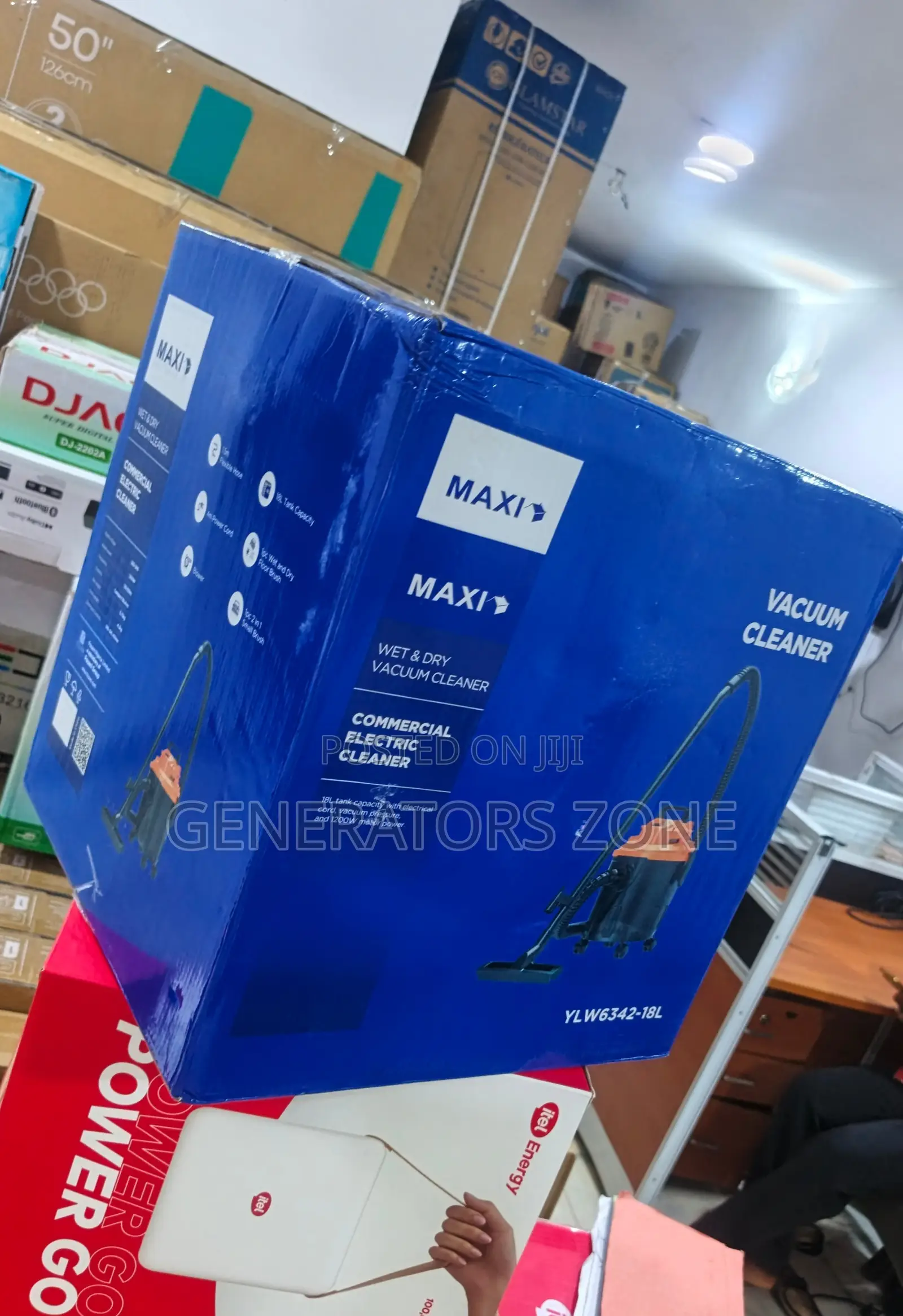Maxi 18l Wet Dry Vacuum Cleaner With Wheels