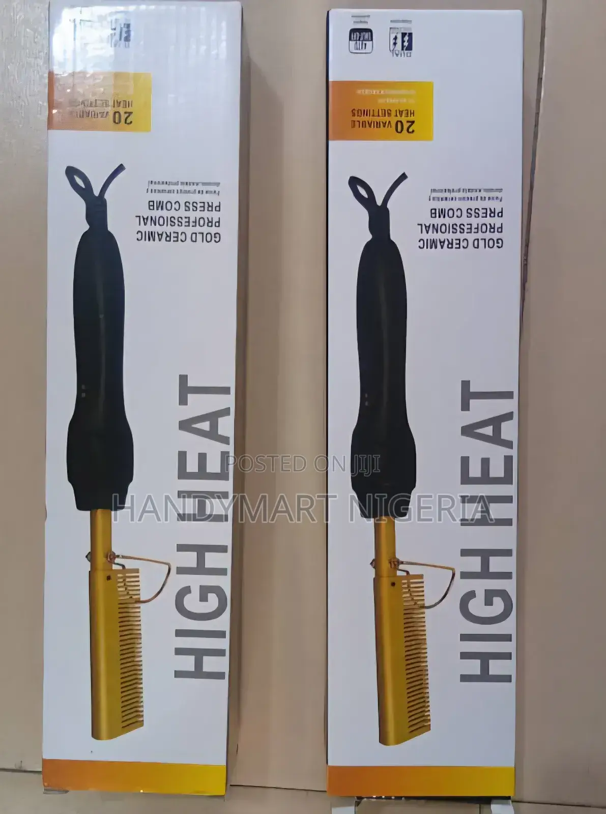 Gold Ceramic Professional Press (Hot) Comb