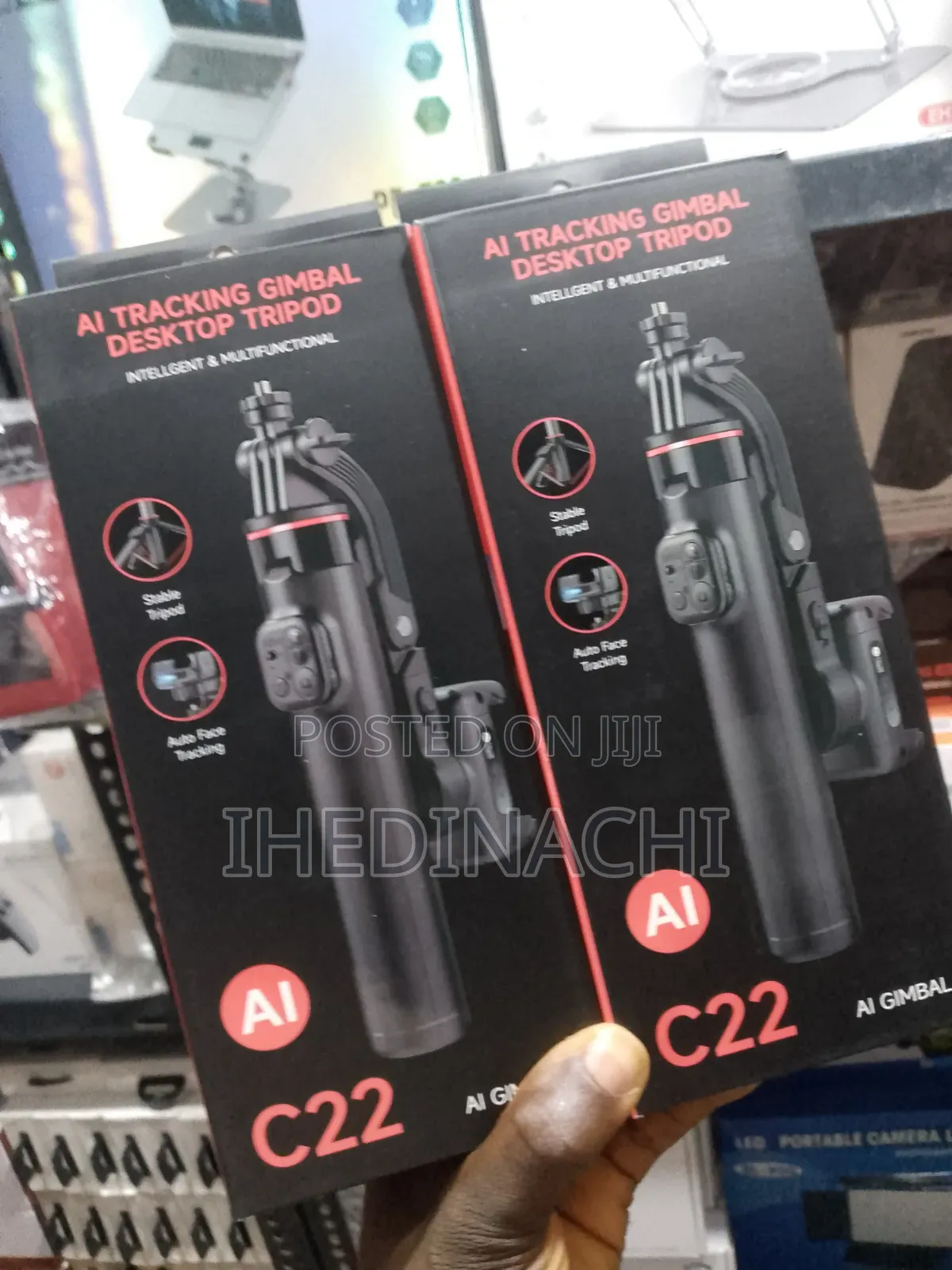 C22 Ai Face Tracking Gimbal Tripod 360° Selfie Stick With Remote