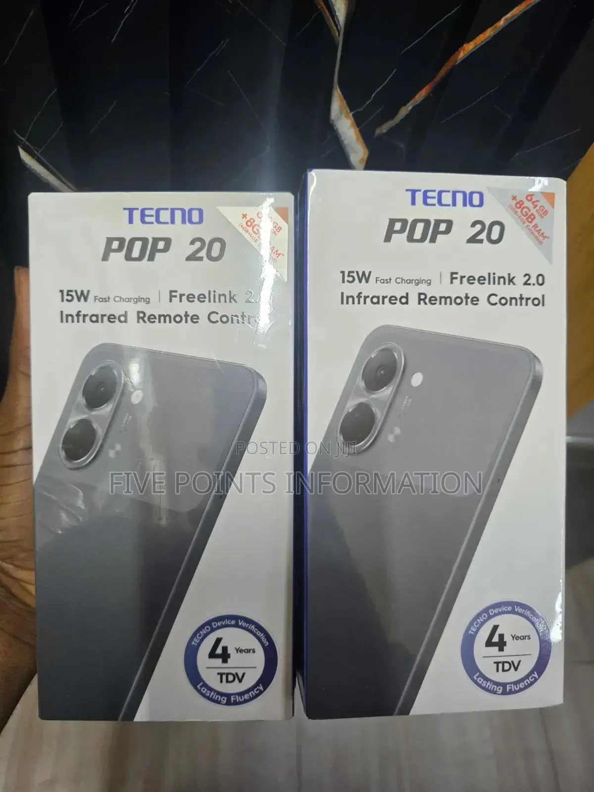New Tecno Pop 20 64 GB Black