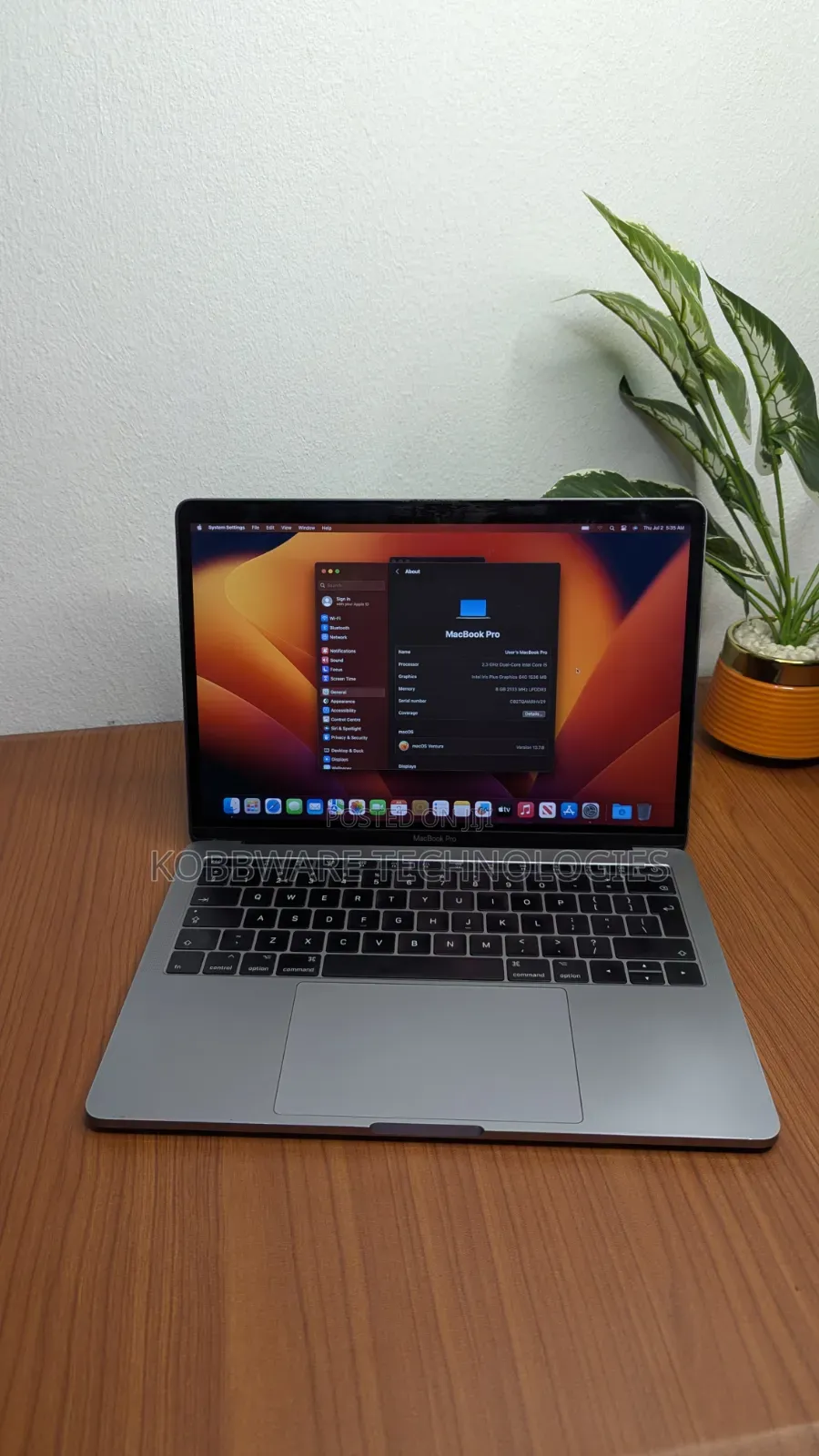 Laptop Apple MacBook Pro 2017 8GB Intel Core i5 SSD 256GB
