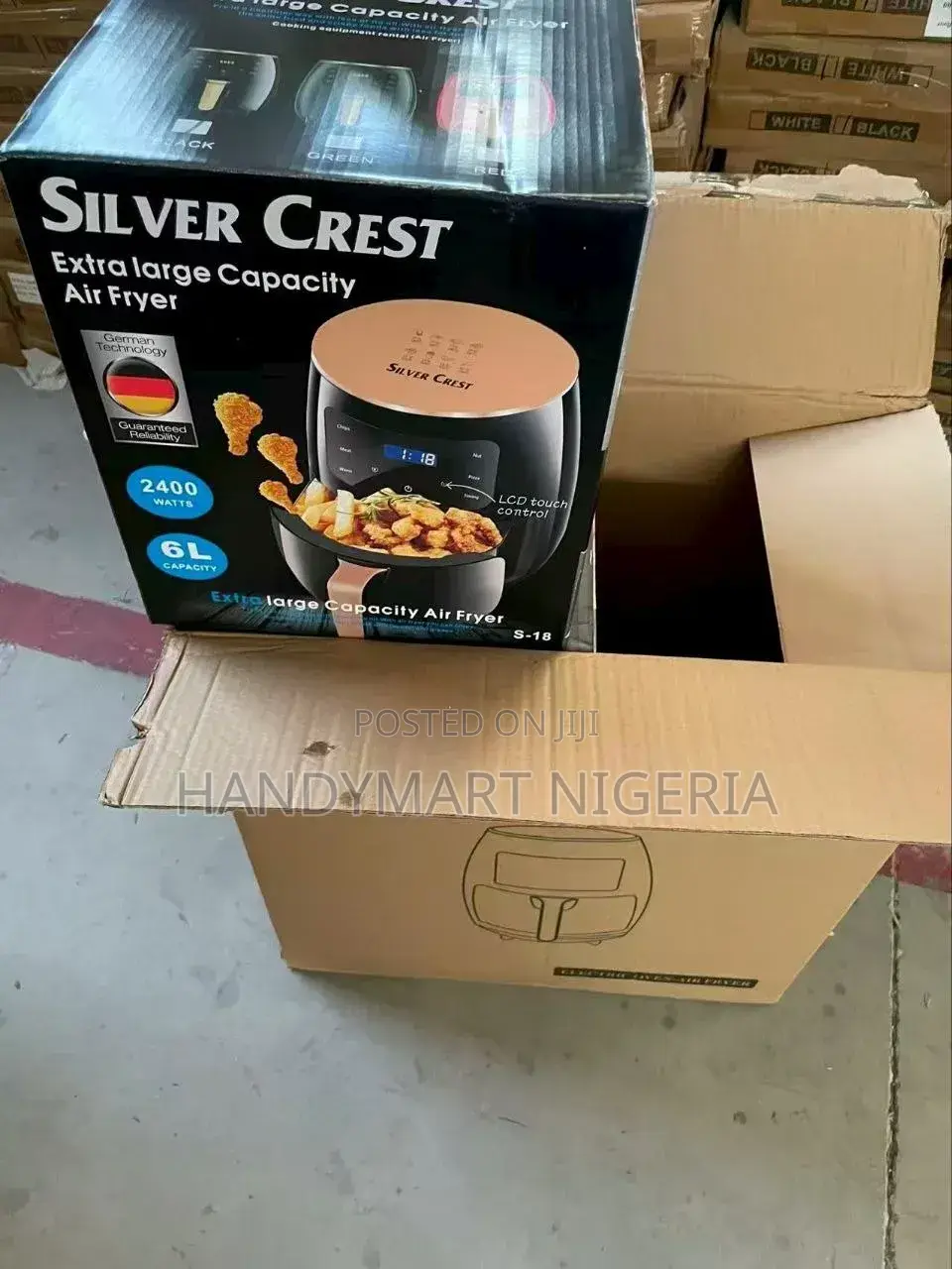 Silver Crest 6l Airfryer With Big Bowl-Extra Large