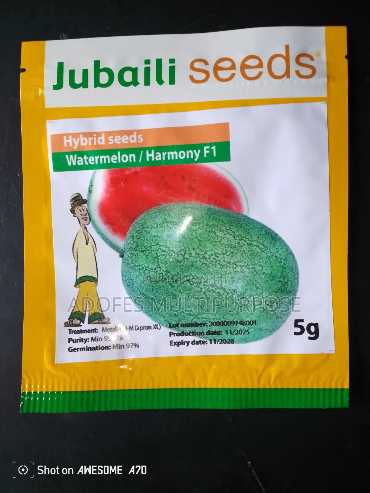 F1 Watermelon Seeds Harmony 5g