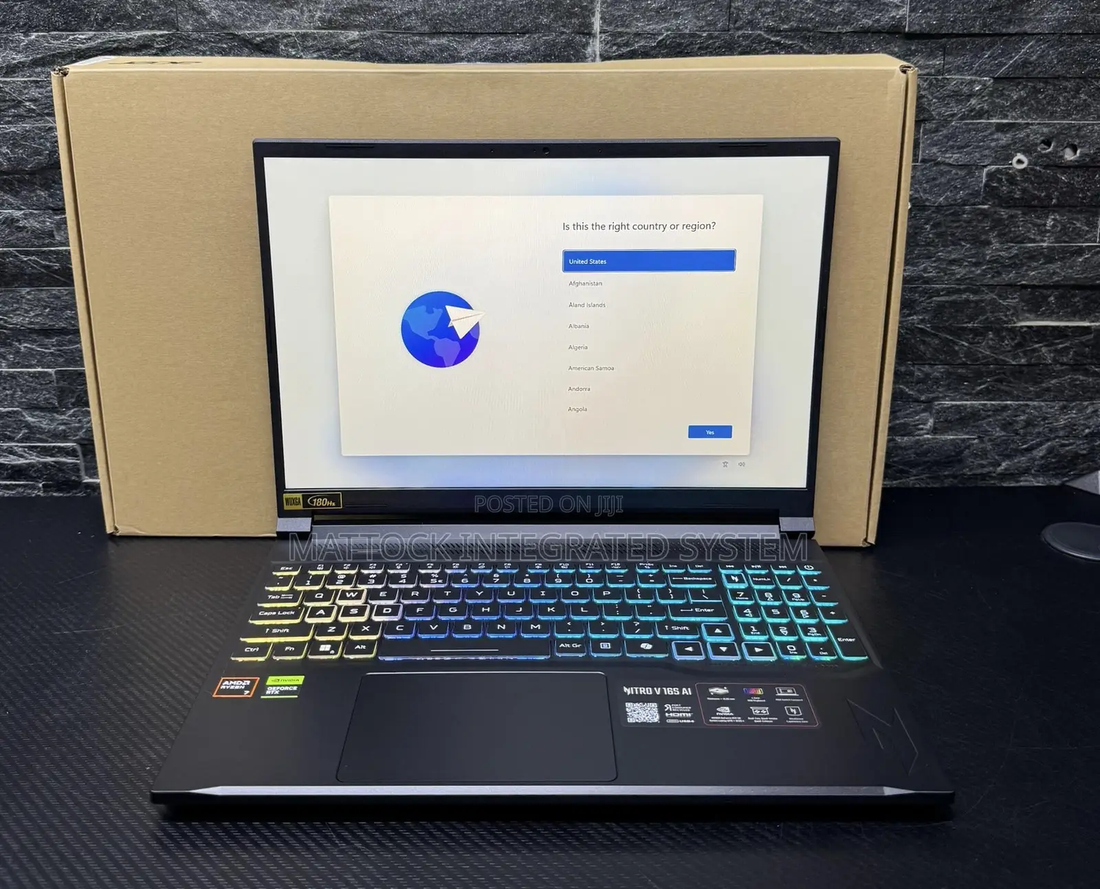 New Laptop Acer Nitro V 16 16GB AMD Ryzen 7 SSD 1T