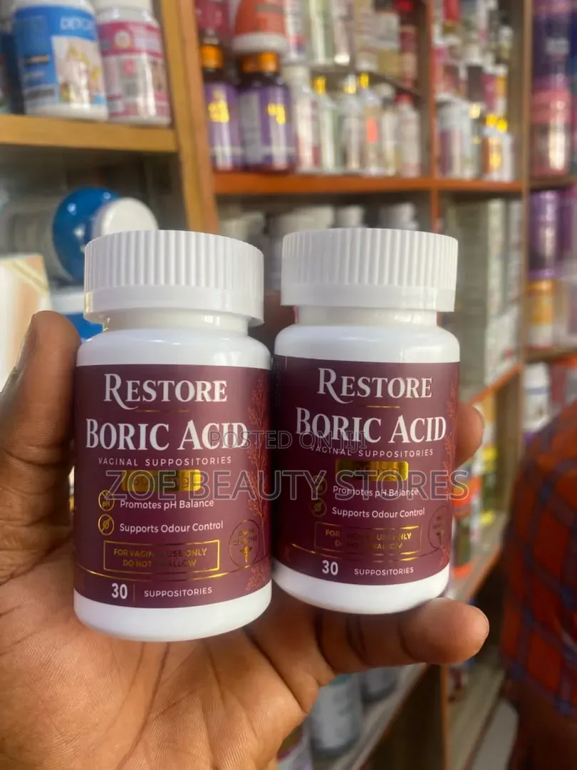 Restore Boric Acid Vaginal Suppositories (600 Mg)