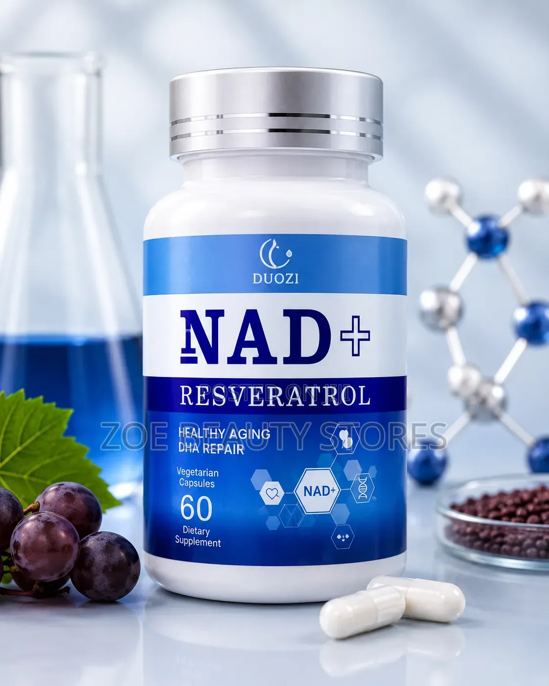 Duozi Nad+ Resveratrol – 60 Vegetarian Capsules