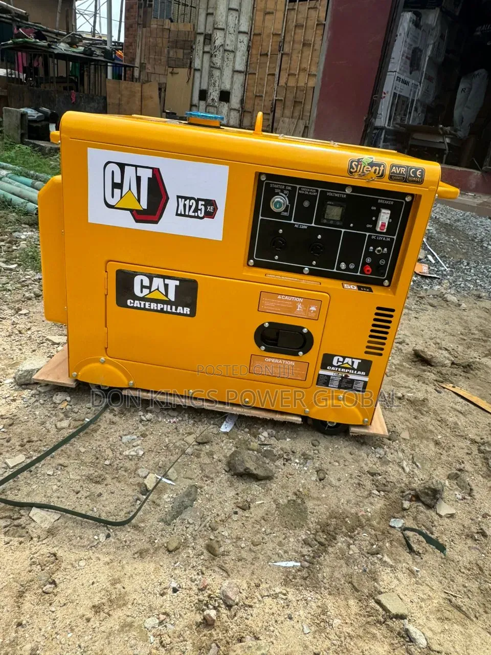 Cat 12.5kva Low-Noise Generator for Offices, Shops Homes