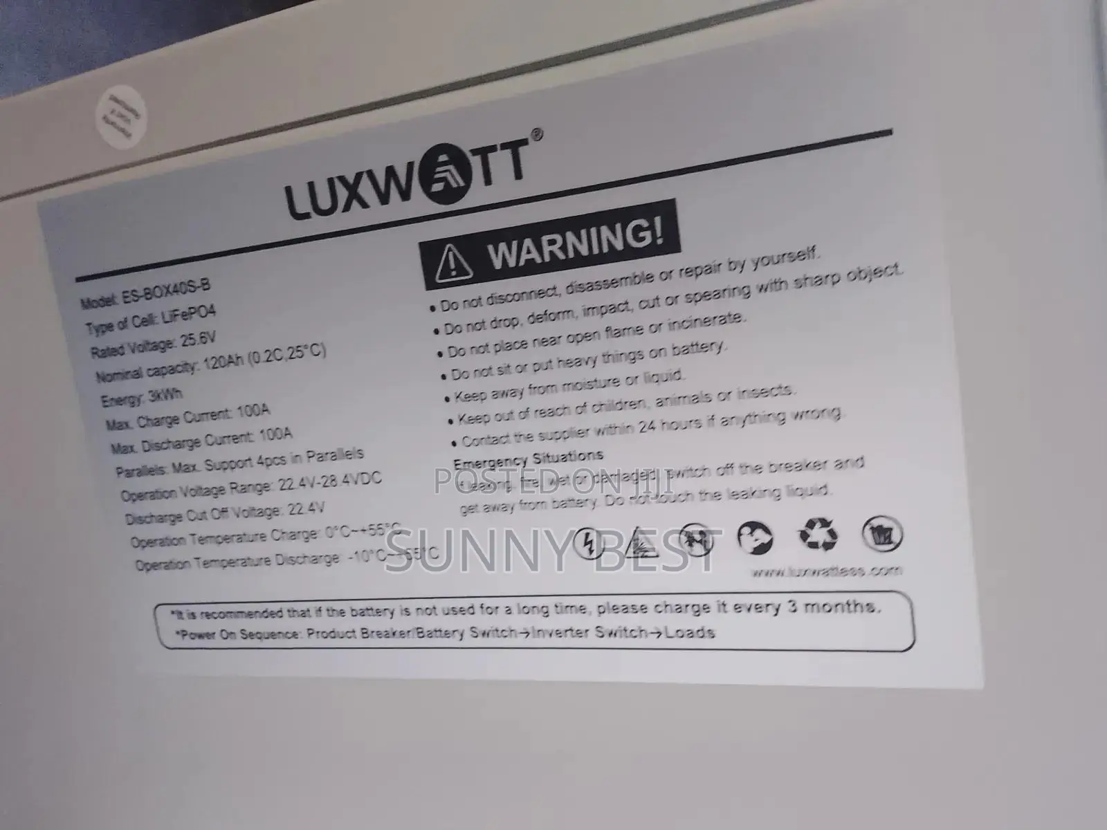 3kwh Lipton Battery