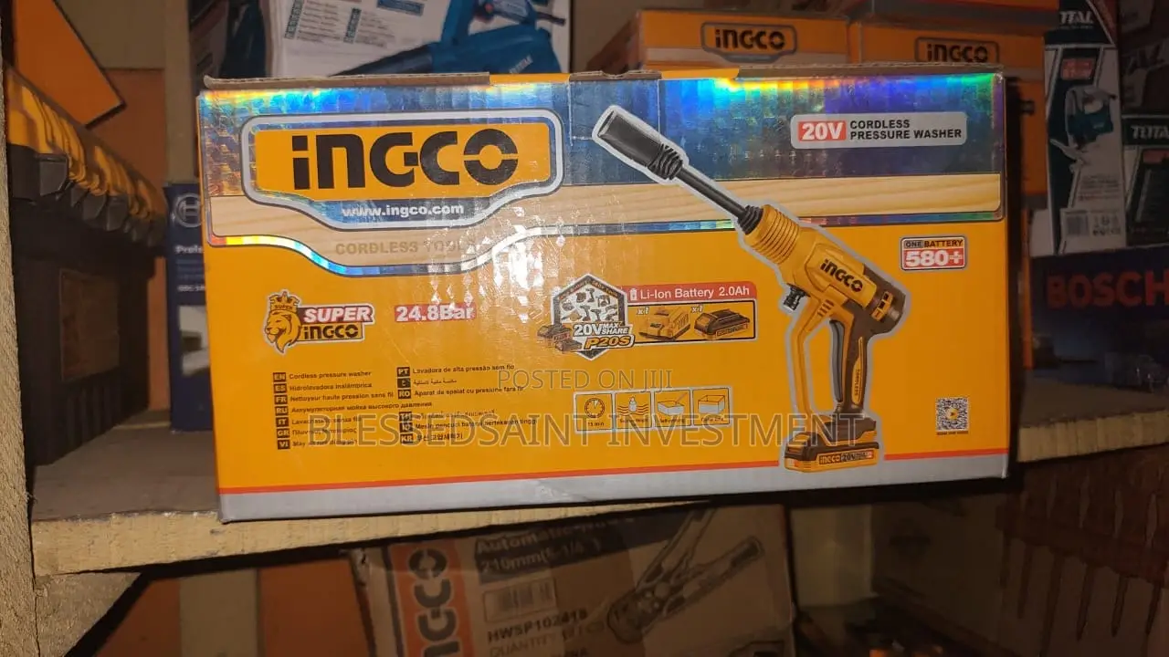 Ingco Cordless Pressure Washer 20volts