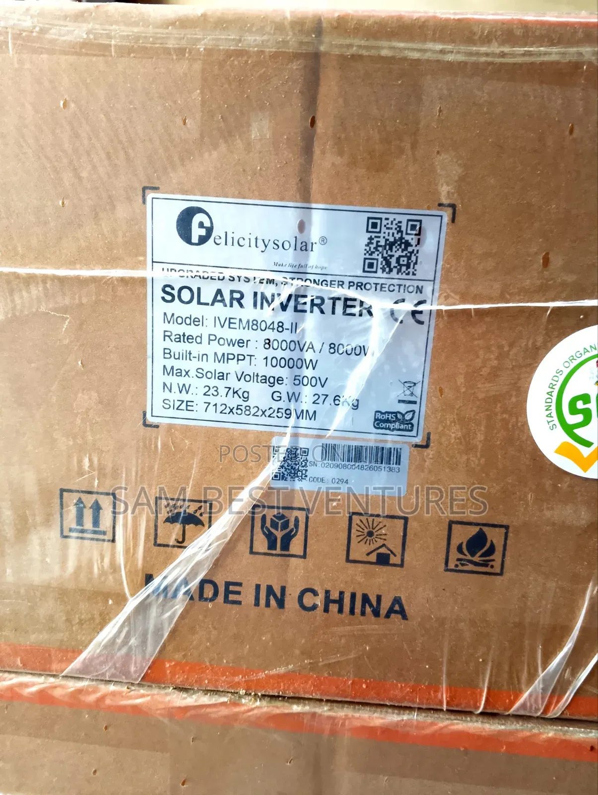 8kva 48v Ivem Felicity Solar Hybrid Inverter