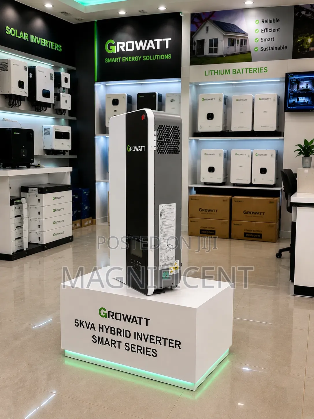Growatt 5kva Hybrid Inverter Smart Series High-Efficiency Solar Power