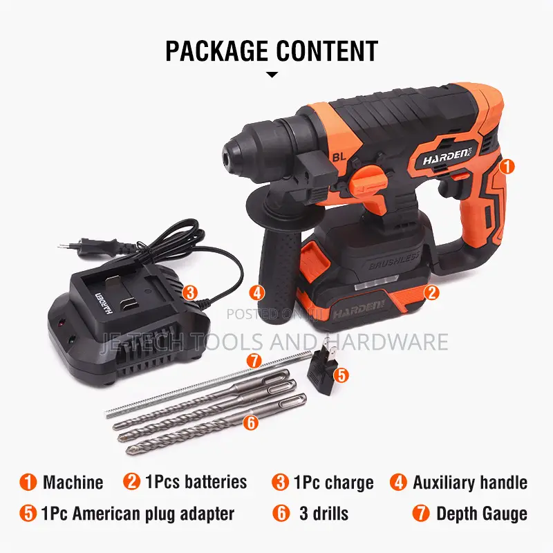 Harden 20v Brushless Cordless Rotary Hammer