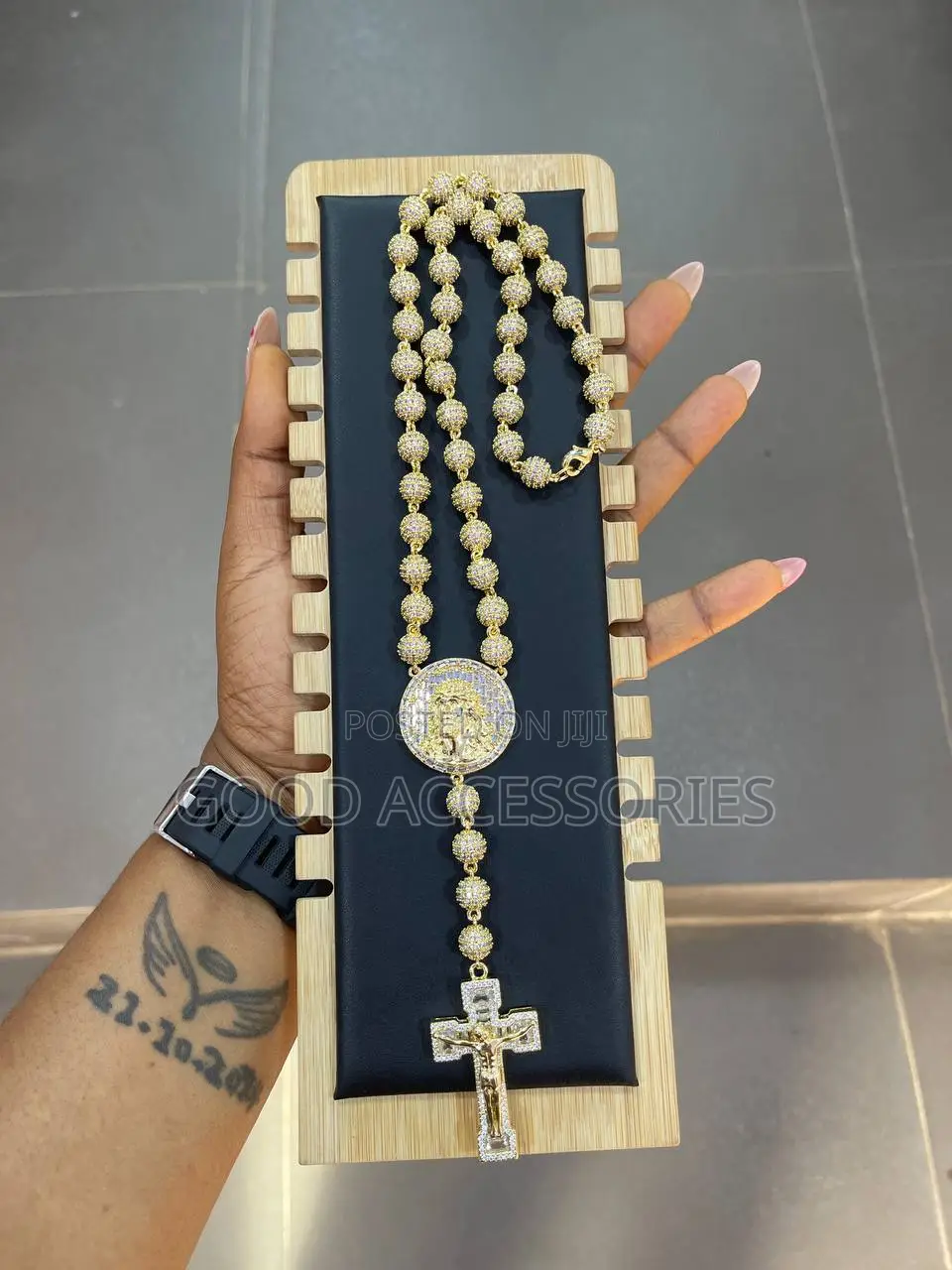 Luxury Cross Cz Stone Necklace