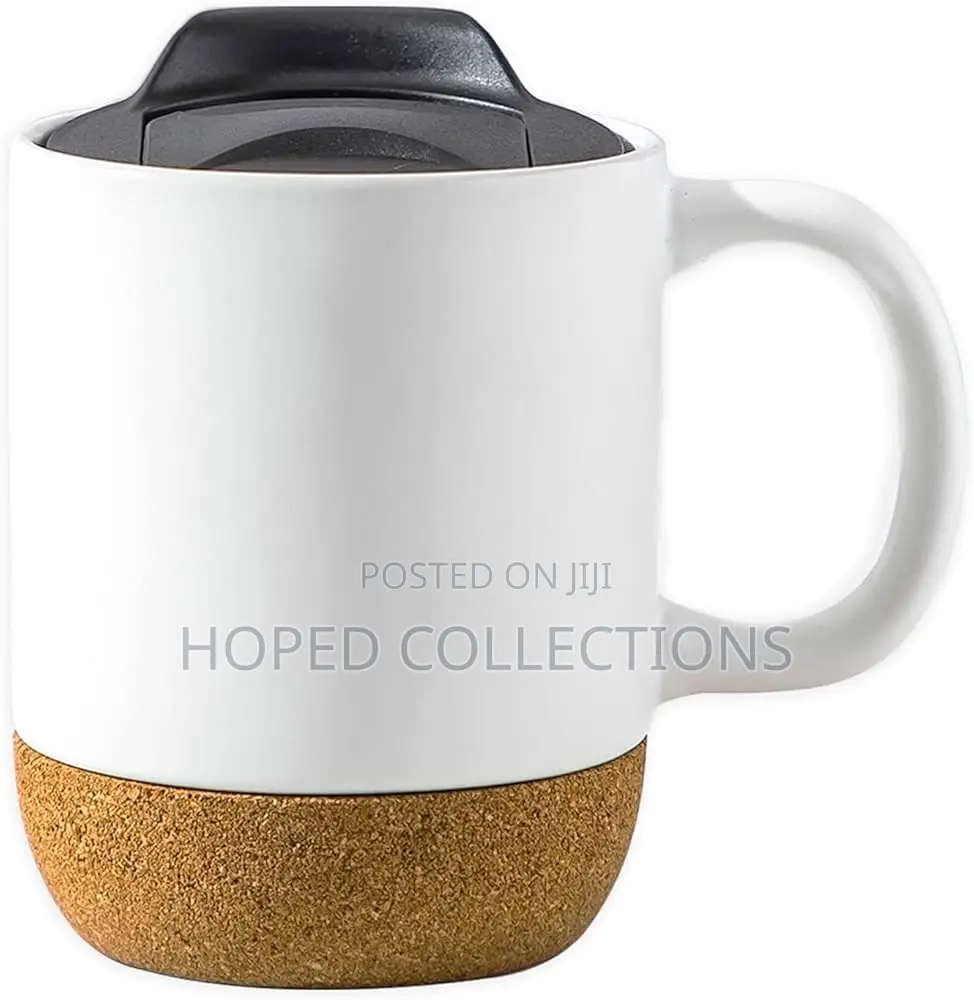 Cork-Base Mug With Cover