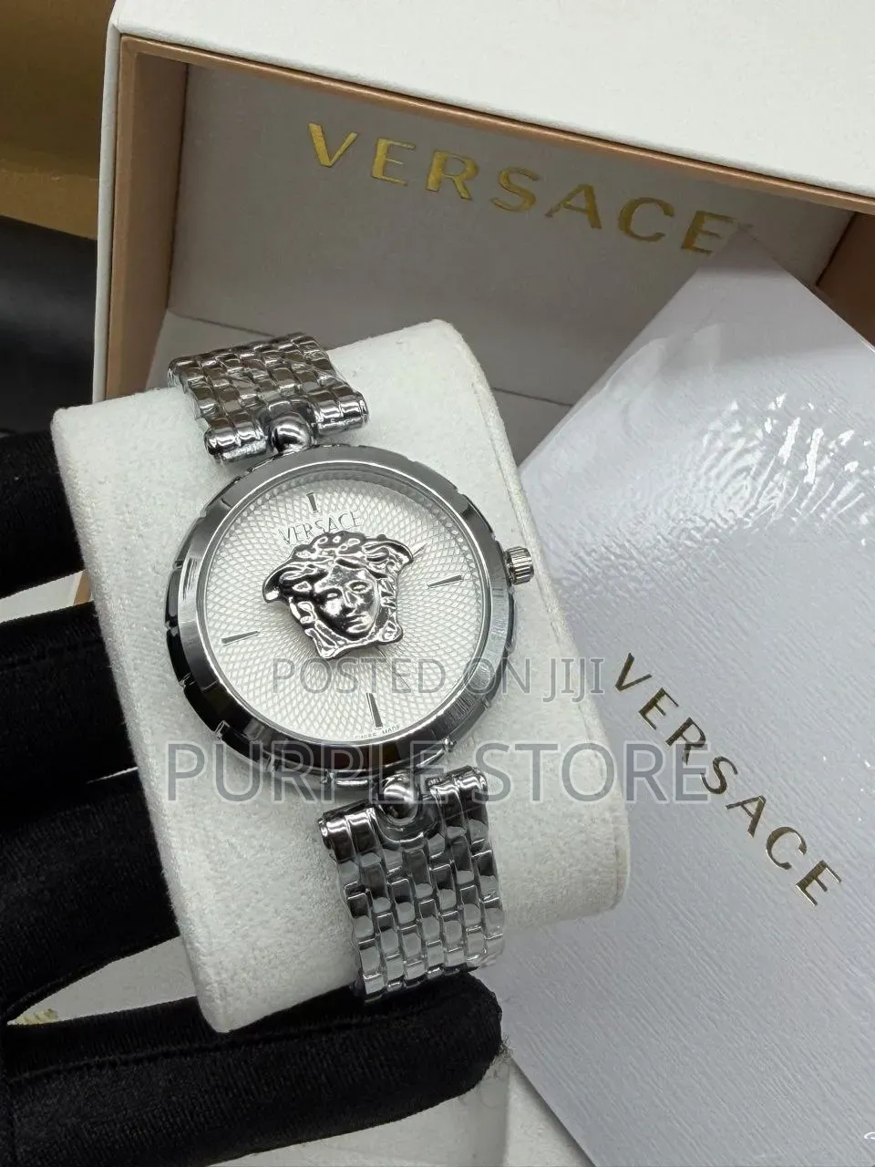 Versace Ladies Watch in Gold and Silver Chains