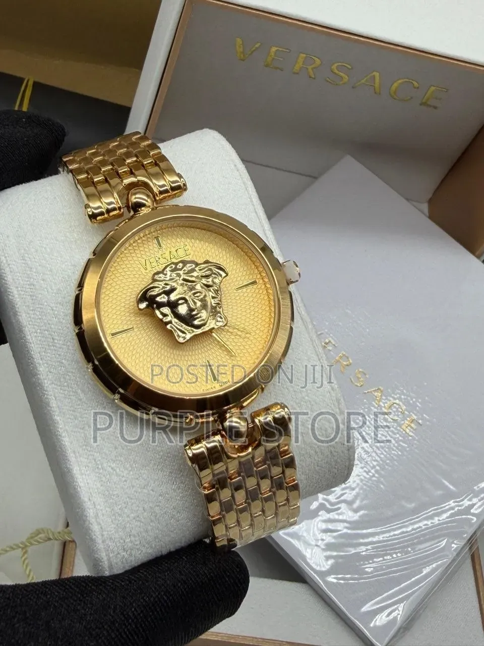 Versace Ladies Watch in Gold and Silver Chains