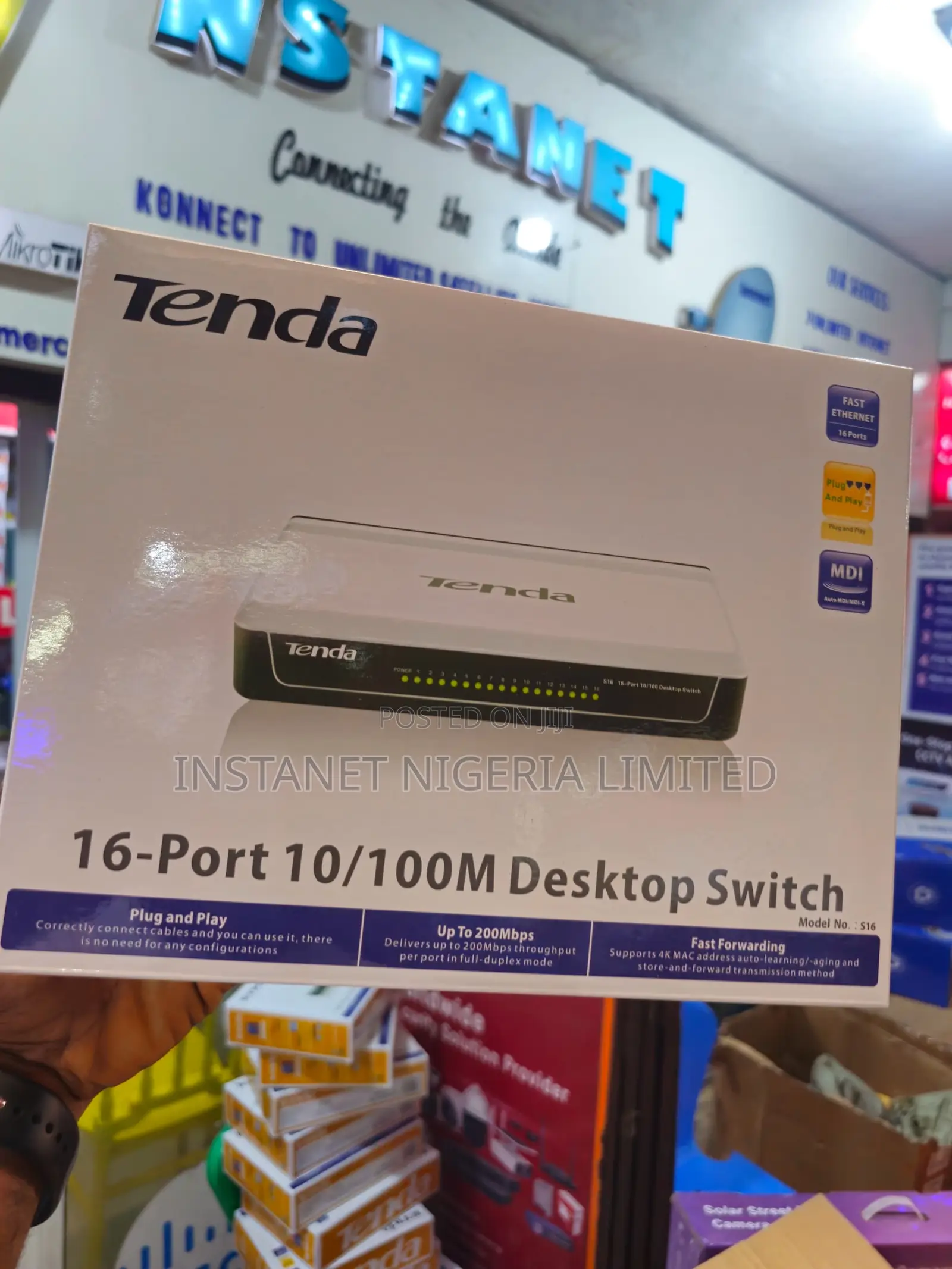 Tenda S16 16-Port 10/100mbps Desktop Switch