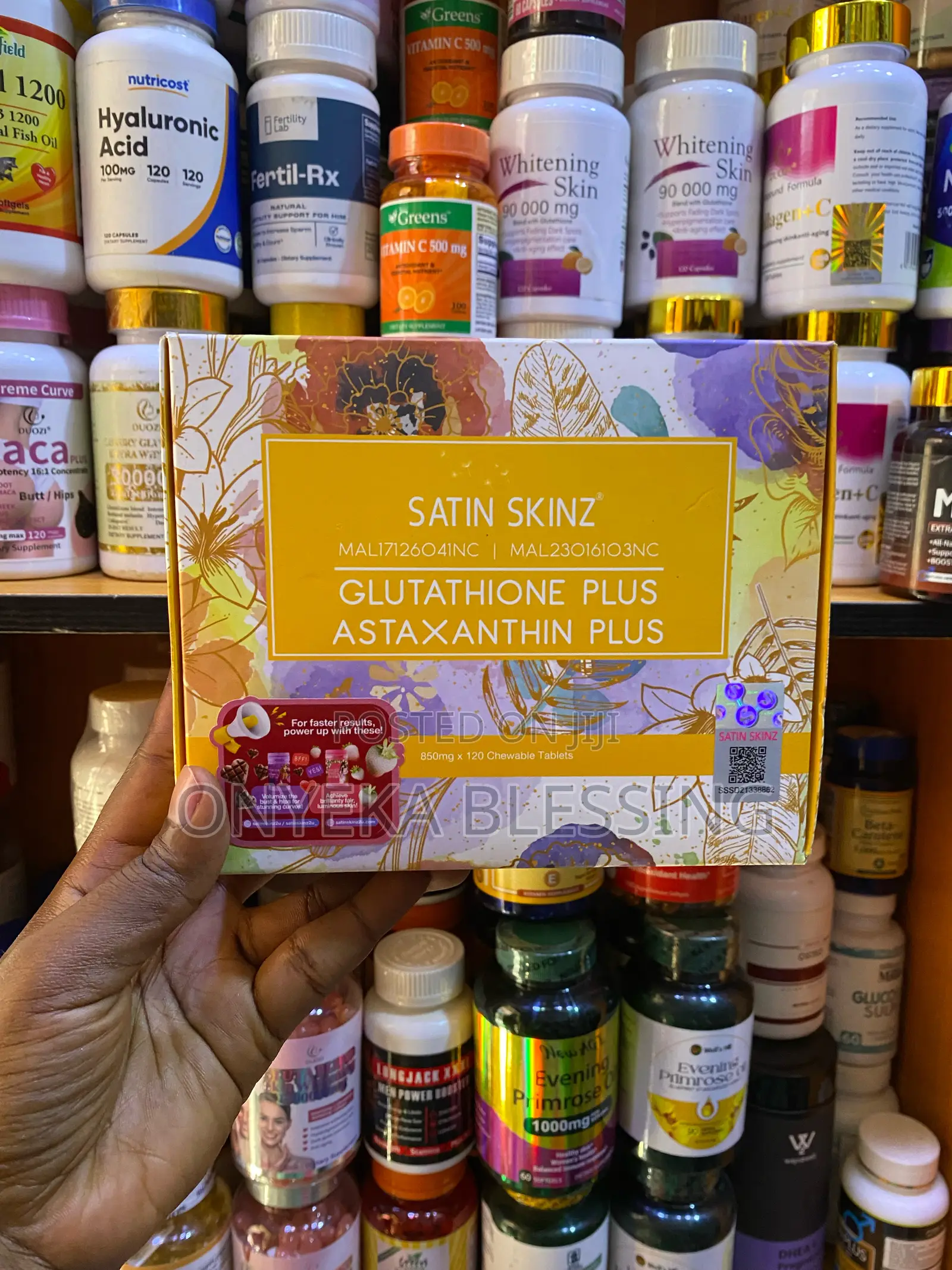 Satin Skinz Glutathione Plus Astaxanthin Plus