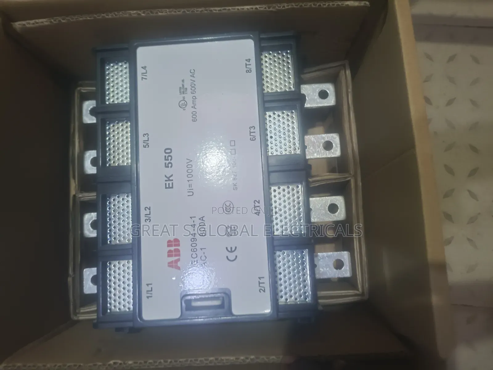 Abb Ek 550 800a Power Contactor A