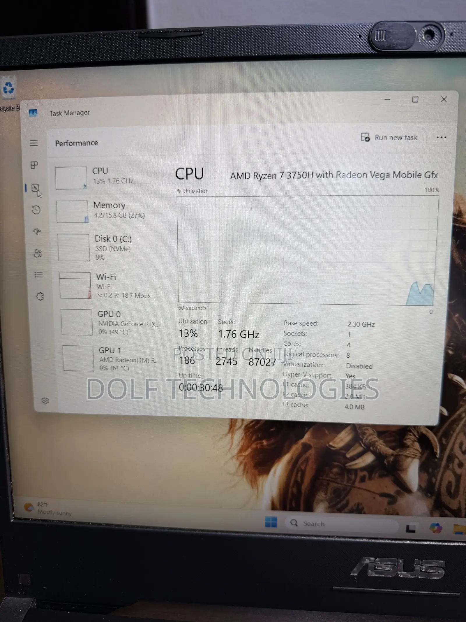 Laptop Asus TUF Gaming FX504 16GB AMD Ryzen 7 SSD 512GB