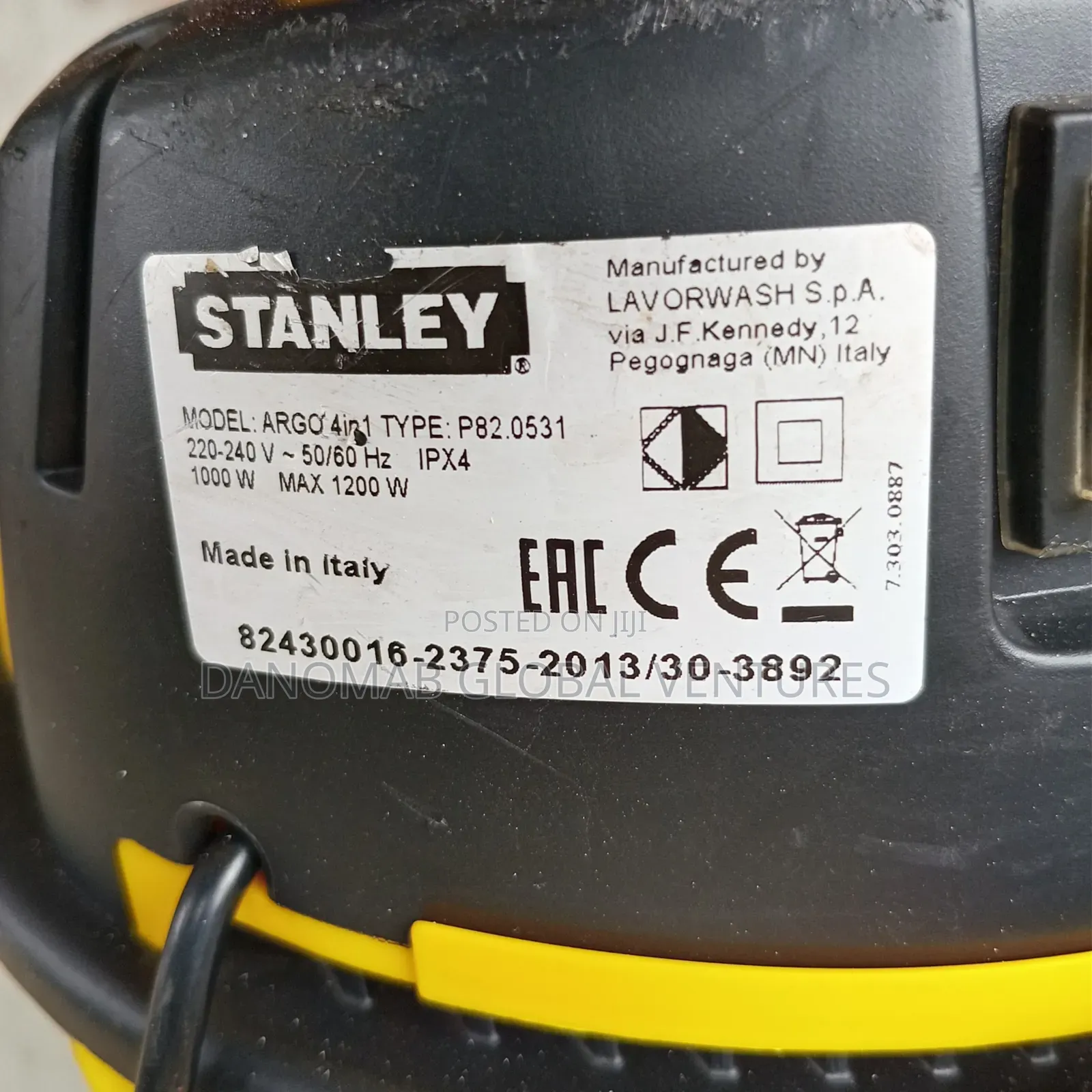 Lavor Stanley Wet and Dry Vacuum Cleaner With Inbuilt Blower