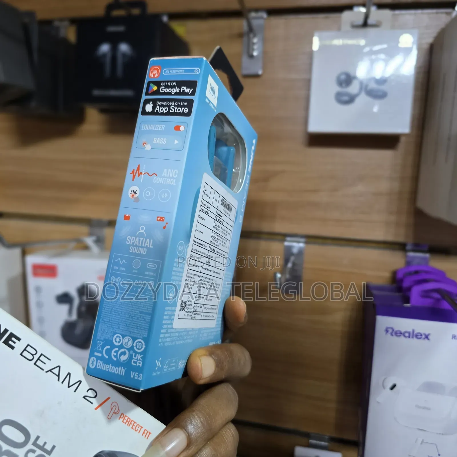 JBL Tune Beam 2 True Wireless Bluetooth Earbuds (Striking Blue Color)