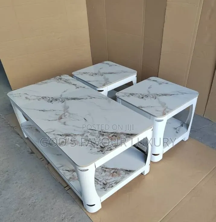 Modern Center Table and Side Stools.