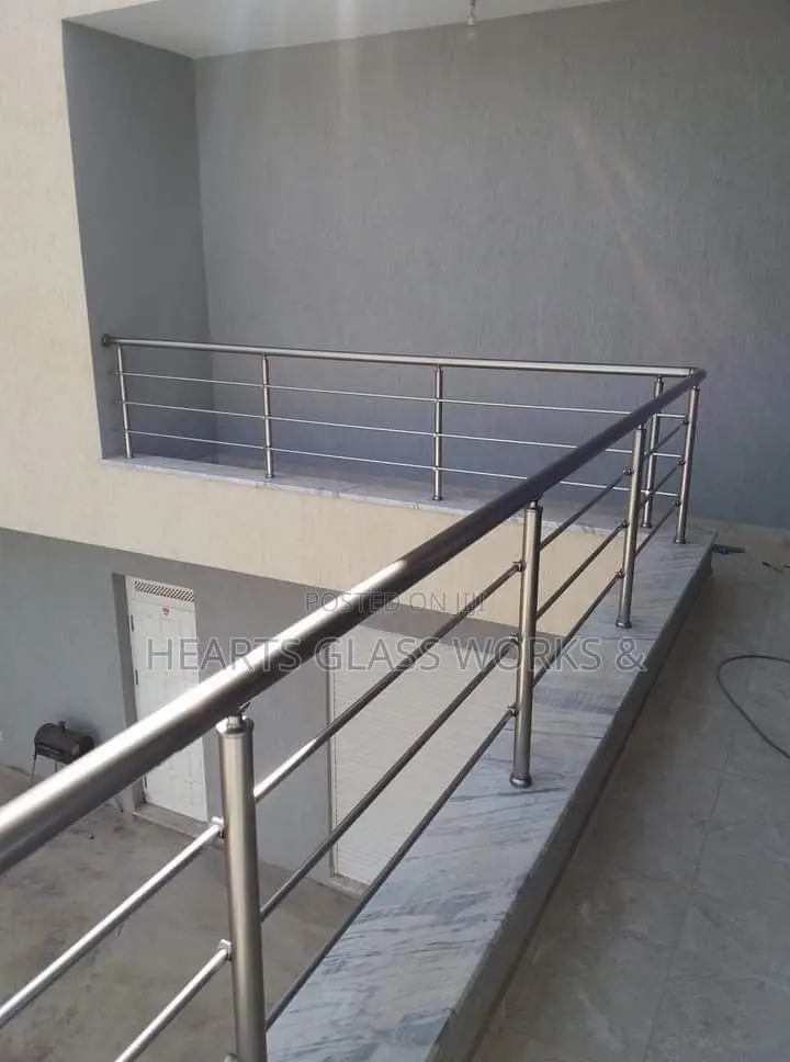 Rust-Resistant Stainless Steel Works for Stair Rails and Balconies.